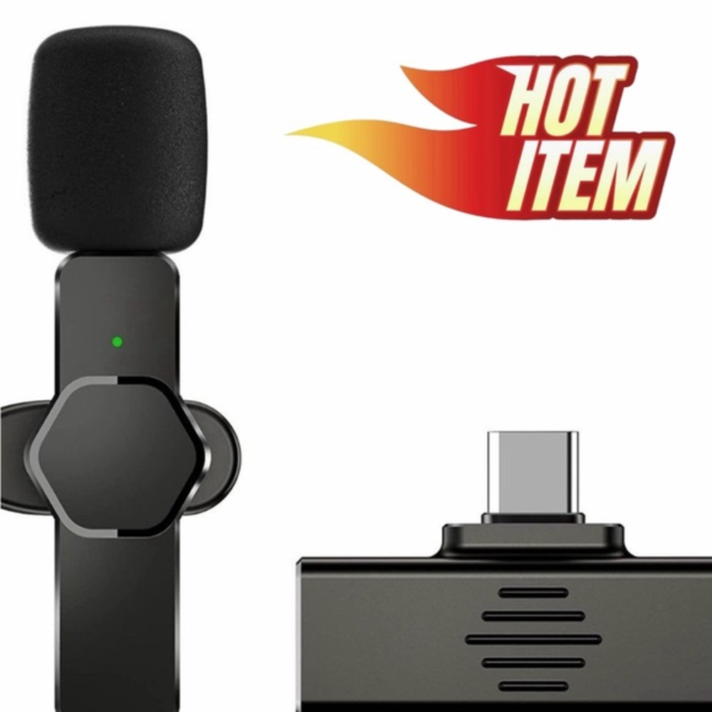 Blogger Wireless Microphone with Noise Canceling for Smartphone Mini Plug&Play